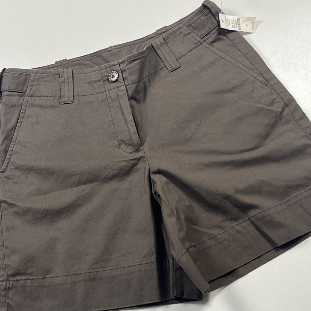 Vintage Talbots Stretch Chino Shorts Size 4P Brown Preppy Beach Golf Classic NWT